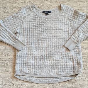 Grey knitted sweatshirt